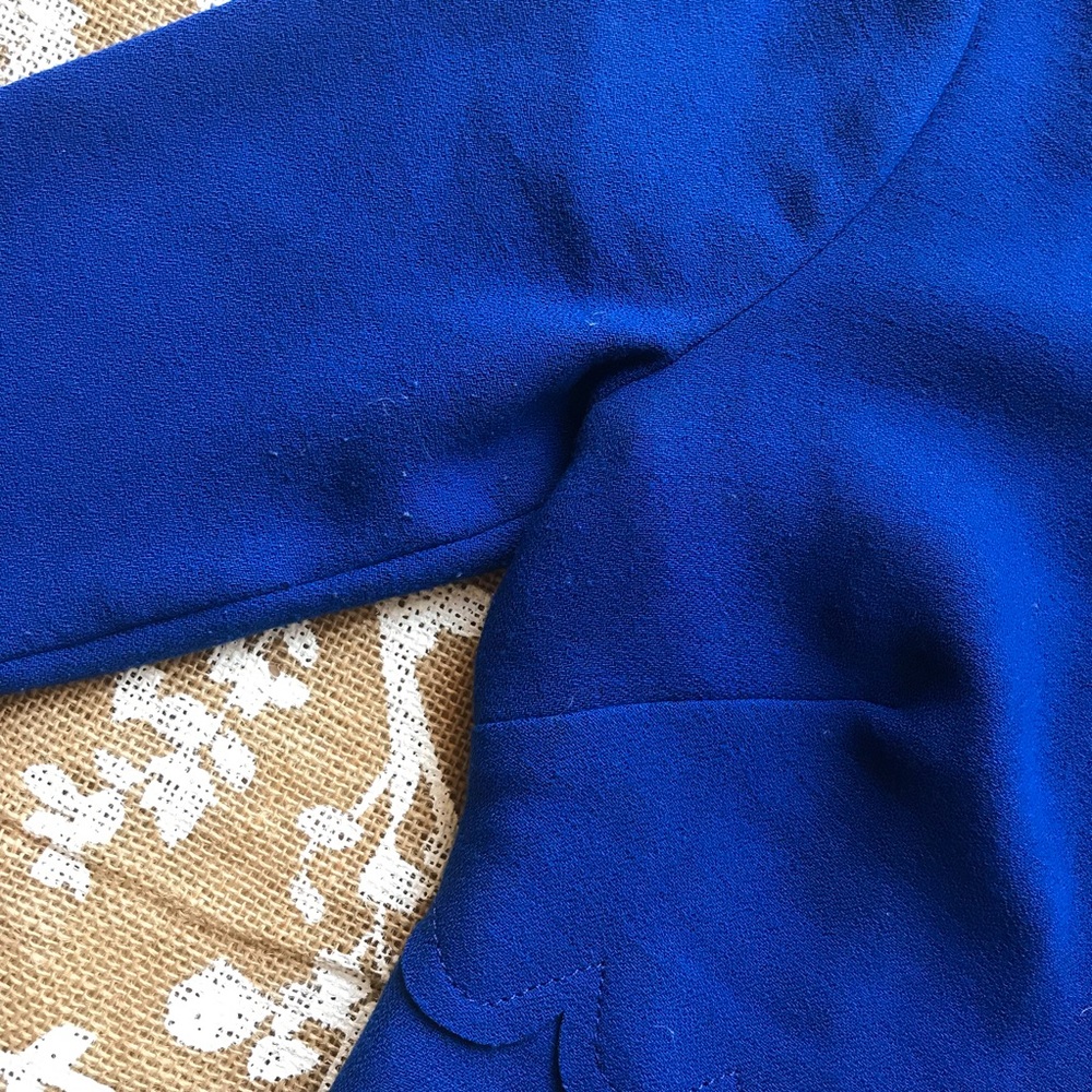 Banana Republic Double Face Scalloped Waist Dress - Picture 7 of 8